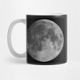 Full moon on black sky background Mug